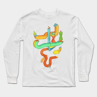 Building Blocks multicolor Long Sleeve T-Shirt